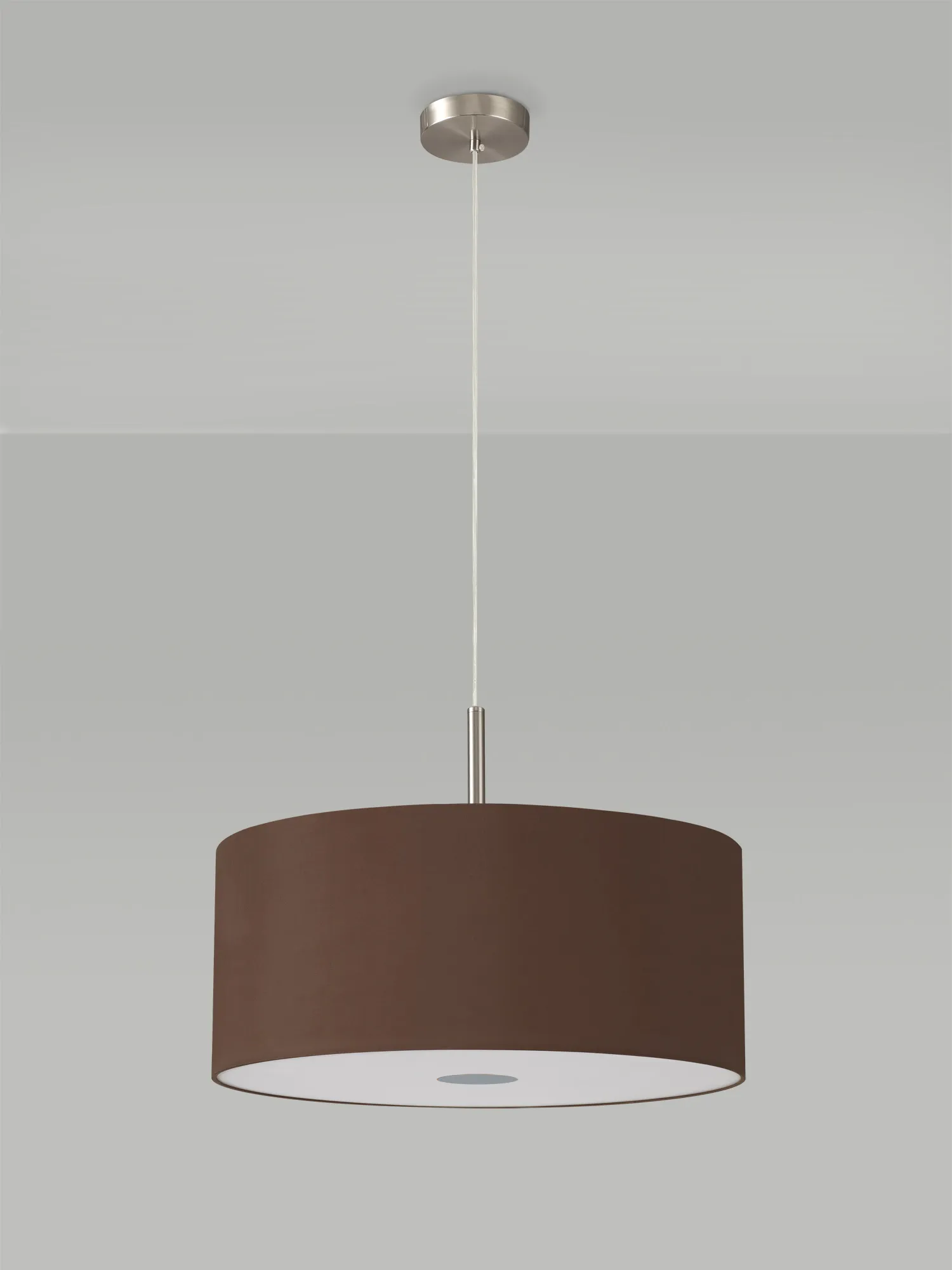 Baymont 50cm 3 Light Pendant Satin Nickel, Raw Cocoa/Grecian Bronze, Frosted Diffuser DK0450  Deco Baymont SN RC